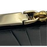 クリスチャン・ディオール Christian Dior カナージュウォレット ブラック GD金具 レザー レディース カードケース