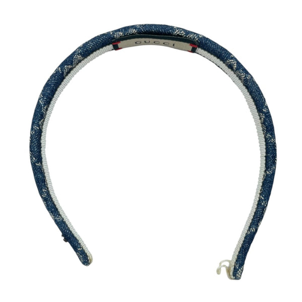 グッチ GUCCI カチューシャ 652835 ブルー GGデニム レディース その他