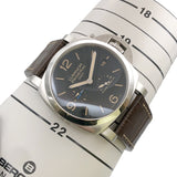 パネライ PANERAI ルミノール1950　3デイズ　GMT パワーリザーブ　アッチャイオ PAM01321 ブラック ステンレススチール メンズ 腕時計