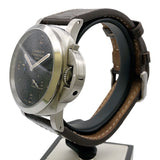 パネライ PANERAI ルミノール1950　3デイズ　GMT パワーリザーブ　アッチャイオ PAM01321 ブラック ステンレススチール メンズ 腕時計