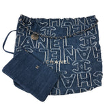 シャネル CHANEL CHANEL22ハンドバッグ AS3261 ブルー シルバー金具 デニム レディース ハンドバッグ