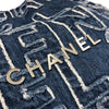 シャネル CHANEL CHANEL22ハンドバッグ AS3261 ブルー シルバー金具 デニム レディース ハンドバッグ