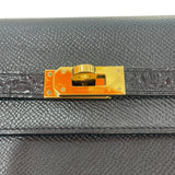 エルメス HERMES ケリートゥゴー タッチ B刻 ブラック　ゴールド金具 エプソン・アリゲーター レディース ショルダーバッグ