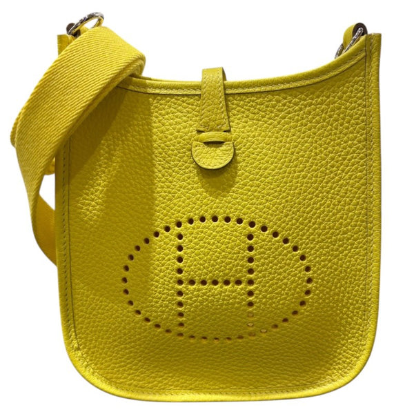 エルメス HERMES エブリンTPM U刻 ライム/シルバー金具 トリヨン