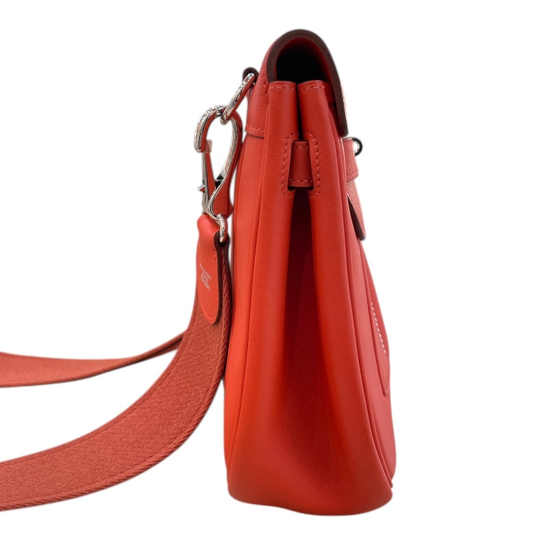 エルメス HERMES ベルリンヌ28 ▢R刻 ルージュピヴォワンヌ シルバー