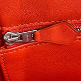 エルメス HERMES ベルリンヌ28 ▢R刻 ルージュピヴォワンヌ シルバー金具 スイフト レディース ショルダーバッグ