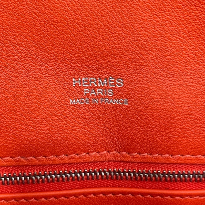 エルメス HERMES ベルリンヌ28 ▢R刻 ルージュピヴォワンヌ シルバー