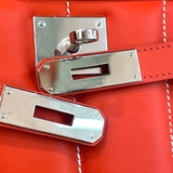 エルメス HERMES ベルリンヌ28 ▢R刻 ルージュピヴォワンヌ シルバー金具 スイフト レディース ショルダーバッグ