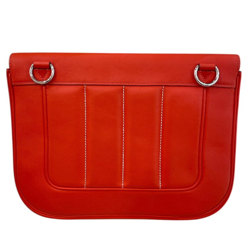 エルメス HERMES ベルリンヌ28 ▢R刻 ルージュピヴォワンヌ シルバー