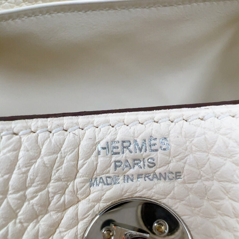 エルメス HERMES リンディミニ U刻印 (2022年製) ナタ　シルバー金具 トリヨンクレマンス レディース ショルダーバッグ エルメス HERMES リンディミニ U刻印 (2022年製) ナタ シルバー金具