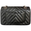 シャネル CHANEL 2.55ミニフラップバッグVステッチ AS0874 ブラック シルバー金具 ラム レディース ショルダーバッグ