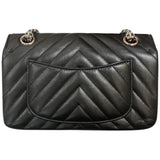 シャネル CHANEL 2.55ミニフラップバッグVステッチ AS0874 ブラック シルバー金具 ラム レディース ショルダーバッグ