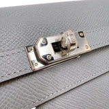 エルメス HERMES ケリートゥーゴー K刻印　(2025年製) ブルーグラシエ　シルバー金具 ヴォーエプソン レディース ショルダーバッグ