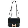 エルメス HERMES コンスタンス3ミニ W刻 ブラック ピンクゴールド金具 エプソン レディース ショルダーバッグ