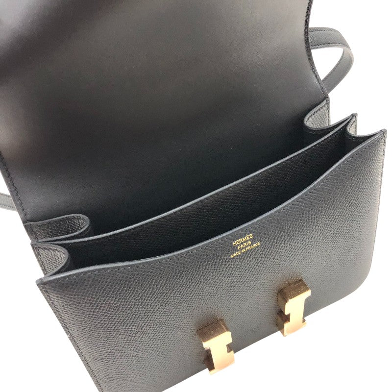エルメス HERMES コンスタンス3ミニ Z刻 ブラック ピンクゴールド金具 エプソン レディース ショルダーバッグ エルメス HERMES コンスタンス3ミニ W刻 ブラック ピンクゴールド金具