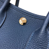 エルメス HERMES ネオガーデンパーティ23 K刻 ブルータイ シルバー金具 ネゴンダ レディース ハンドバッグ