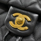 シャネル CHANEL マトラッセ バックパック A91121 ブラック ゴールド金具 ラムスキン レディース リュック デイパック