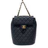 シャネル CHANEL マトラッセ バックパック A91121 ブラック ゴールド金具 ラムスキン レディース リュック デイパック