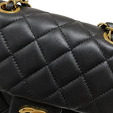 シャネル CHANEL マトラッセ バックパック A91121 ブラック ゴールド金具 ラムスキン レディース リュック デイパック