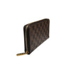 ルイ・ヴィトン LOUIS VUITTON ジッピー・ウォレット N60046 ブラウン ダミエ レディース 長財布