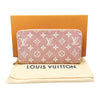 ルイ・ヴィトン LOUIS VUITTON ジッピー・ウォレット M81182 ピンク　ゴールド金具 モノグラム・デニム レディース 長財布