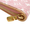 ルイ・ヴィトン LOUIS VUITTON ジッピー・ウォレット M81182 ピンク　ゴールド金具 モノグラム・デニム レディース 長財布