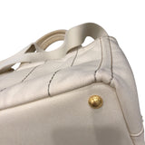 プラダ PRADA カナパハンドバッグ B2439G アイボリー キャンバス レディース ハンドバッグ