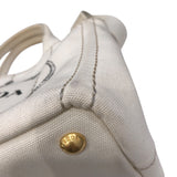 プラダ PRADA カナパハンドバッグ B2439G アイボリー キャンバス レディース ハンドバッグ