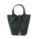 エルメス HERMES ピコタンロックPM エクラ K刻 ヴェールマングローブ×グリパンタン トリヨンクレマンス レディース ハンドバッグ