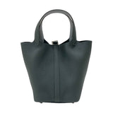 エルメス HERMES ピコタンロックPM エクラ K刻 ヴェールマングローブ×グリパンタン トリヨンクレマンス レディース ハンドバッグ