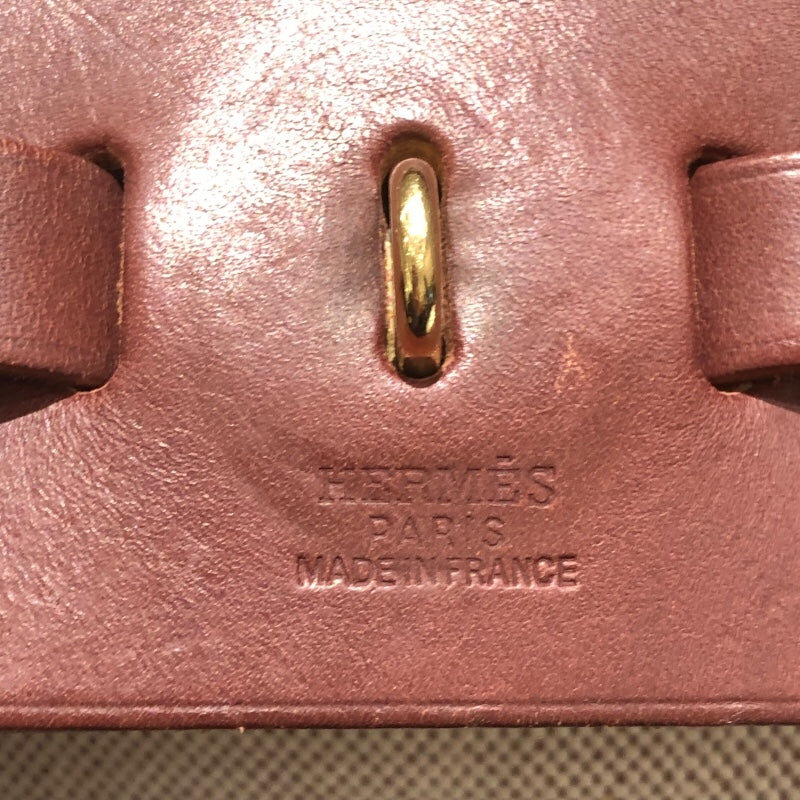 エルメス HERMES エールバッグMM □E刻 ベージュ・ブラウン トワル