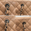 シャネル CHANEL マトラッセ　チェーントート ベージュ　SV金具 キャビア レディース トートバッグ