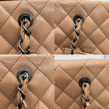 シャネル CHANEL マトラッセ　チェーントート ベージュ　SV金具 キャビア レディース トートバッグ