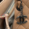 シャネル CHANEL マトラッセ　チェーントート ベージュ　SV金具 キャビア レディース トートバッグ