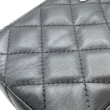 シャネル CHANEL マトラッセチェーンウォレット A82528 27番台 ブラック SV金具 ラムスキン レディース ウォレットチェーン