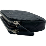 シャネル CHANEL マトラッセチェーンウォレット A82528 27番台 ブラック SV金具 ラムスキン レディース ウォレットチェーン