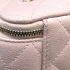 シャネル CHANEL マトラッセ スモールヴァニティケース AP1341 31番台 ピンク GD金具 キャビアスキン レディース ショルダーバッグ