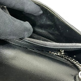 サンローラン SAINT LAURENT カサンドラ エンベロープ チェーンウォレット 393953 ブラック シルバー金具 グレインカーフ レディース ショルダーバッグ