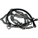 サンローラン SAINT LAURENT カサンドラ エンベロープ チェーンウォレット 393953 ブラック シルバー金具 グレインカーフ レディース ショルダーバッグ