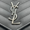 サンローラン SAINT LAURENT カサンドラ エンベロープ チェーンウォレット 393953 ブラック シルバー金具 グレインカーフ レディース ショルダーバッグ