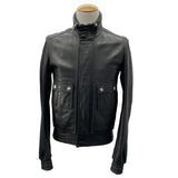 ディオールオム DIOR HOMME レザーシングルライダーズジャケット 8H3540980003 ブラック レザー メンズ ライダースジャケット