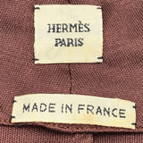 エルメス HERMES ノースリーブシルクカットソー ブラウン シルク レディース その他トップス