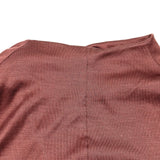 エルメス HERMES ノースリーブシルクカットソー ブラウン シルク レディース その他トップス