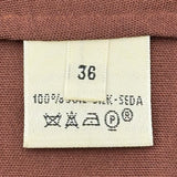 エルメス HERMES ノースリーブシルクカットソー ブラウン シルク レディース その他トップス