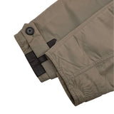 エルメス HERMES レザー切替ナイロンフーデッドコート ベージュ ナイロン/レザー メンズ ミリタリーコート