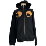 ルイ・ヴィトン LOUIS VUITTON ×NIGO ジップアップフーディ HTY70W ブラック コットン メンズ パーカー