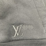 ルイ・ヴィトン LOUIS VUITTON ×NIGO ジップアップフーディ HTY70W ブラック コットン メンズ パーカー