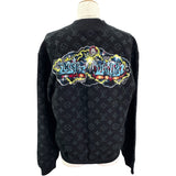 ルイ・ヴィトン LOUIS VUITTON モノグラムグラフィットニットブルゾン HNN22W ブラック コットン メンズ ブルゾン