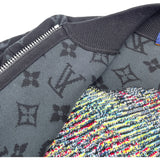 ルイ・ヴィトン LOUIS VUITTON モノグラムグラフィットニットブルゾン HNN22W ブラック コットン メンズ ブルゾン