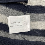 シャネル CHANEL ボーダーカシミヤニットカーディガン P27618 グレー カシミヤ レディース カーディガン
